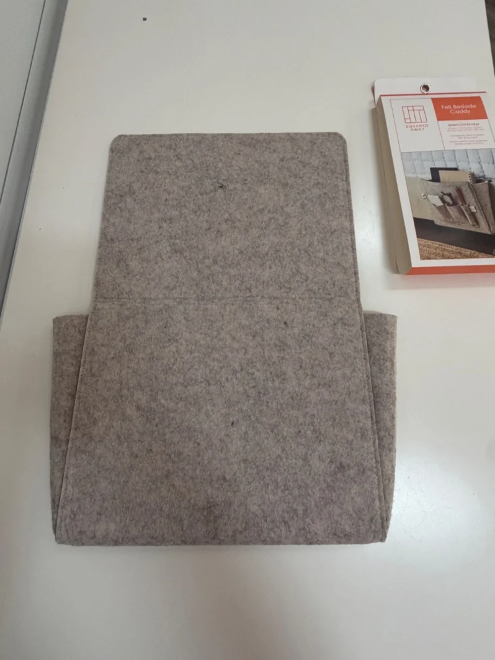 Pressed Felt Bedside Chairside Caddy